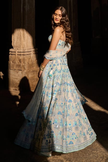 Lehenga Mart Designer Bollywood Style Wedding Wear Lehenga Choli - Grey - Distacart