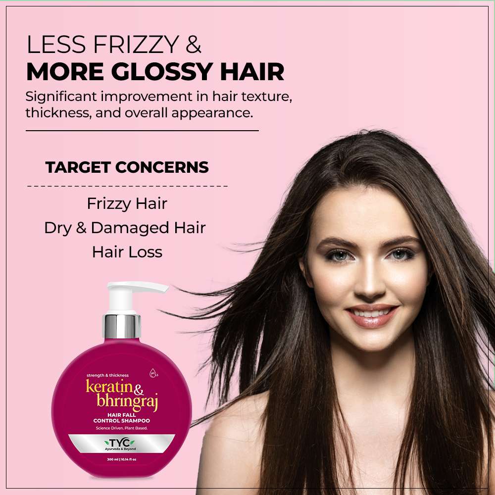 TYC Hair Fall Control Shampoo - Keratin + Bhringraj - Dista