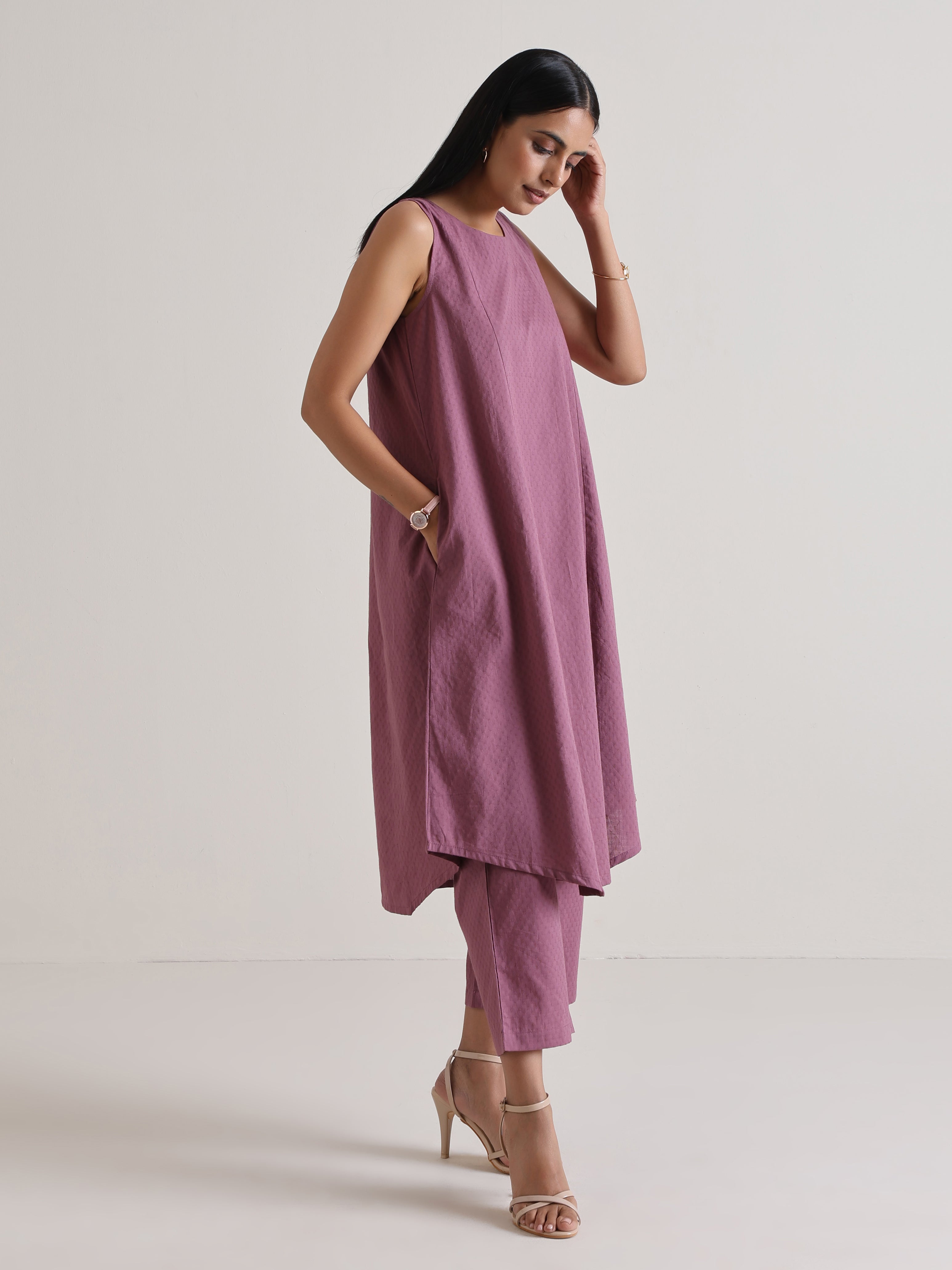 trueBrowns Orchid Panelled Co-ord Set - Distacart