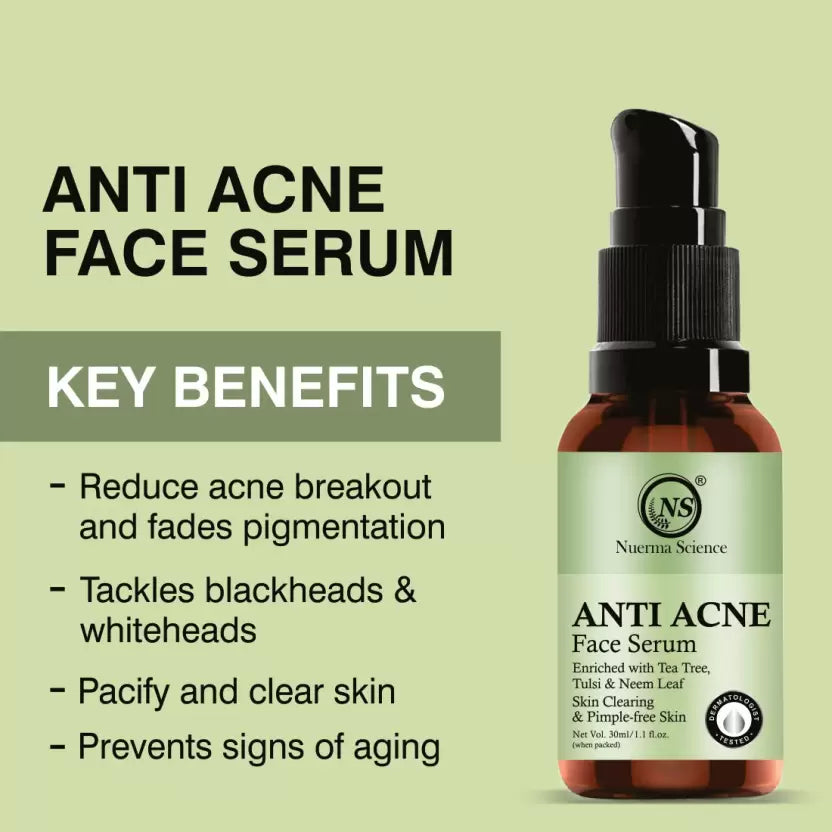 Nuerma Science Anti Acne Face Serum | Clear, Calm, and Brighten Skin