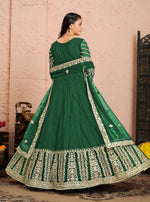 Thumbnail for Anaita Green Embroidered Net Anarkali Suit - Distacart