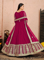 Thumbnail for Anaita Pink Embroidered Net Anarkali Suit - Distacart