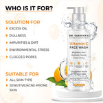 Thumbnail for Dr.Sakhiya Vitamin C Face Wash Daily Glowing and Brightening Cleanser with Antioxidants - Distacart