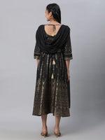 Thumbnail for AURELIA Ethnic Motifs Printed Fit & Flare Dress Ethnic Dress - Distacart