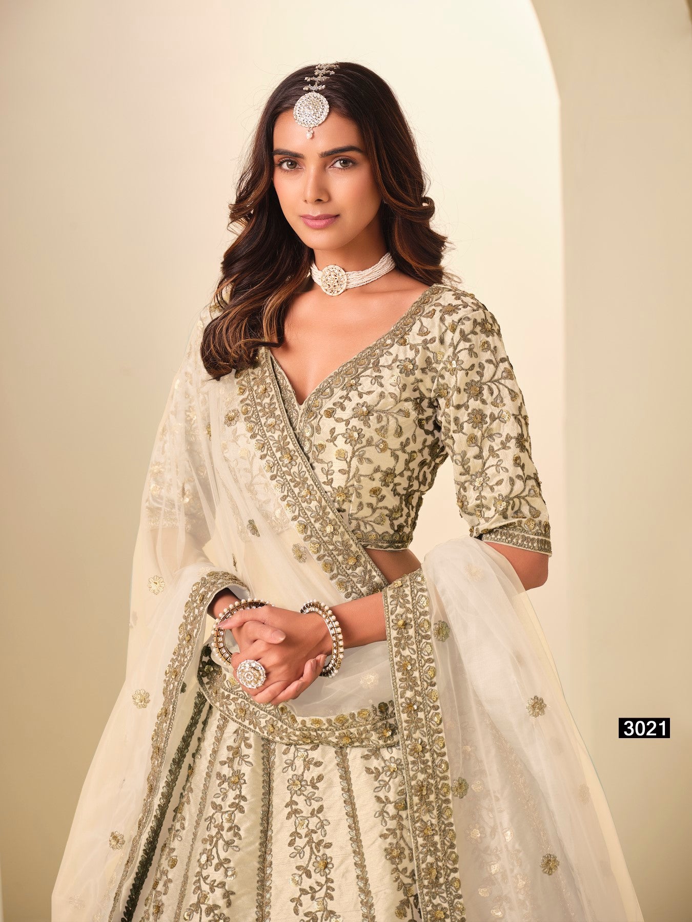 Anaita White Art Silk Lehenga Choli With Heavy Embroidery Work - Distacart