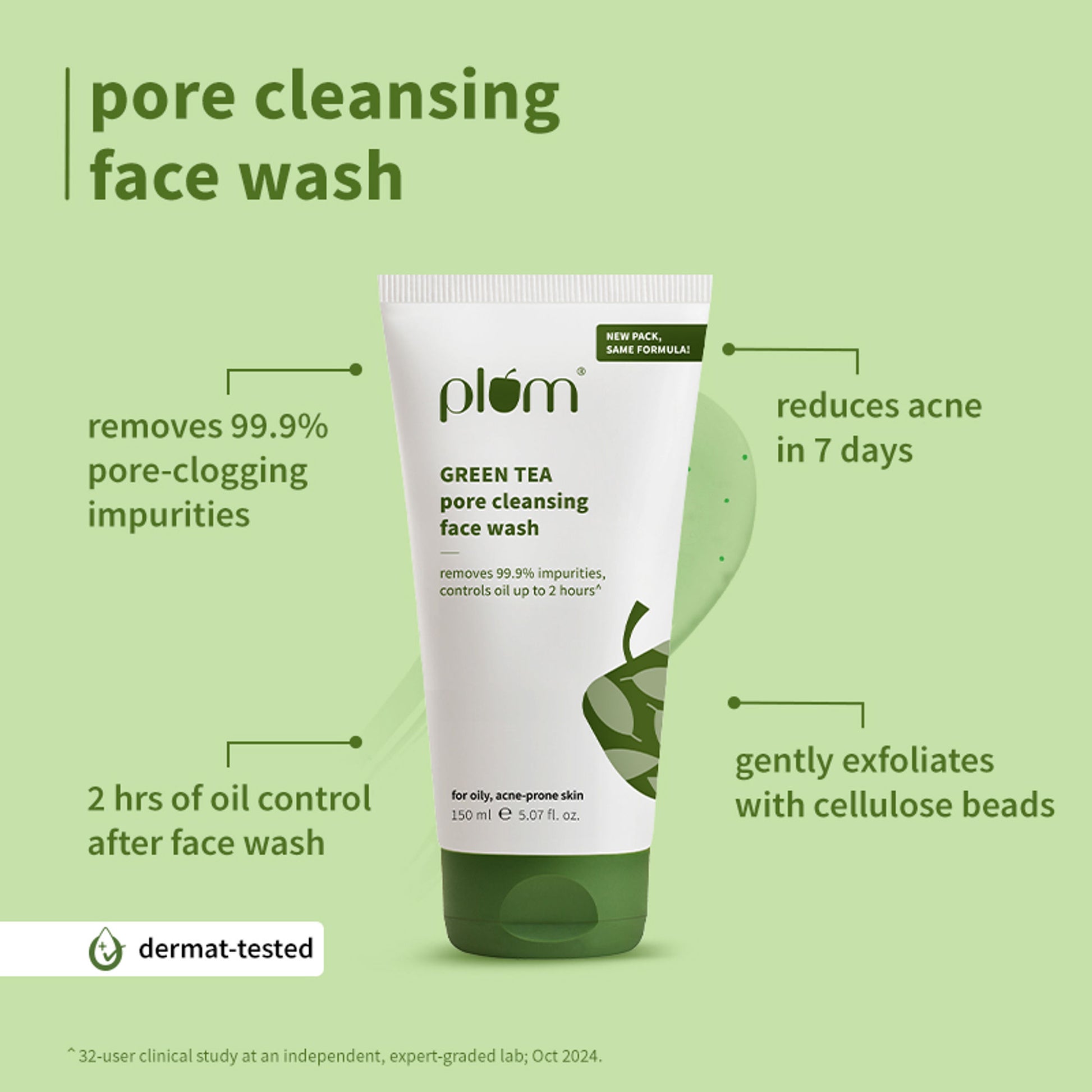 Plum Green Tea Cleansing Face Wash and Oil Free Moisturizer - Distacart