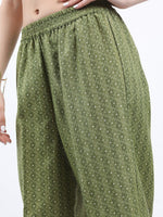 Thumbnail for Vishudh Ethnic Motifs Printed Sleeveless Regular Kurta With Palazzos