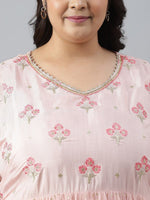 Thumbnail for AURELIA Plus Size Floral Embroidered Chiffon Maxi Fit & Flare Dress