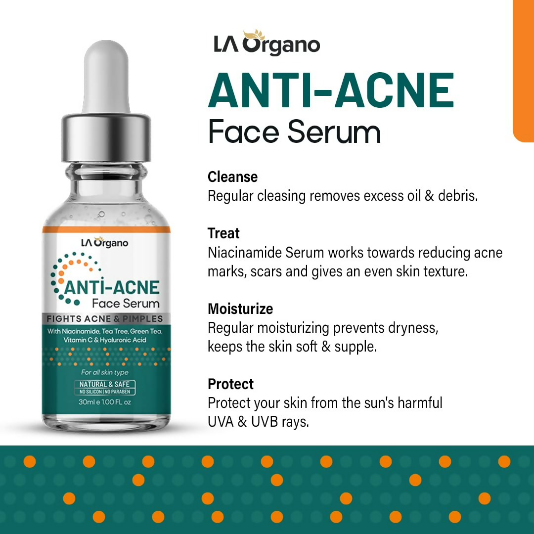 LA Organo Anti Acne Face Serum - Distacart
