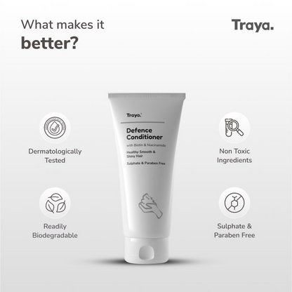 Traya Defence Conditioner with Biotin & Niacinamide - Distacart