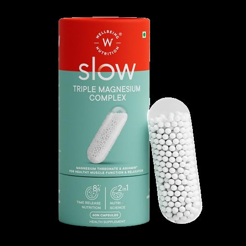 Wellbeing Nutrition Slow Triple Magnesium Complex Capsules - Distacart