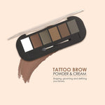Thumbnail for Shryoan Tattoo Brow Powder & Cream Eyebrow Palette - 2 A - Distacart