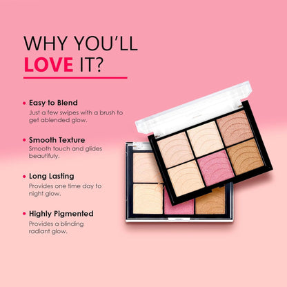 Shryoan Game On Blusher & Highlighter Palette - 1 - Distacart