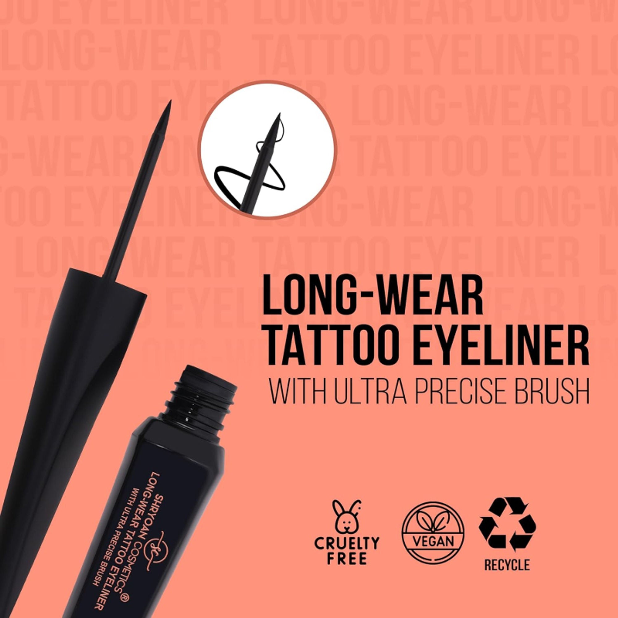 Shryoan Super Black Long-Wear Tattoo Eyeliner - Distacart