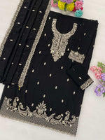 Thumbnail for Anaita Black Faux Georgette Suit With Embroidery & Sequence Work - Dista