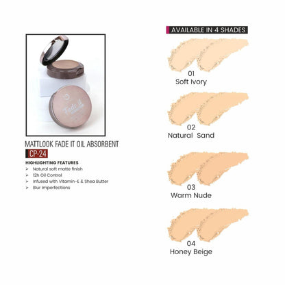 Matt Look Fade If Oil Absorbent Compact - 04 Honey Beige - Distacart
