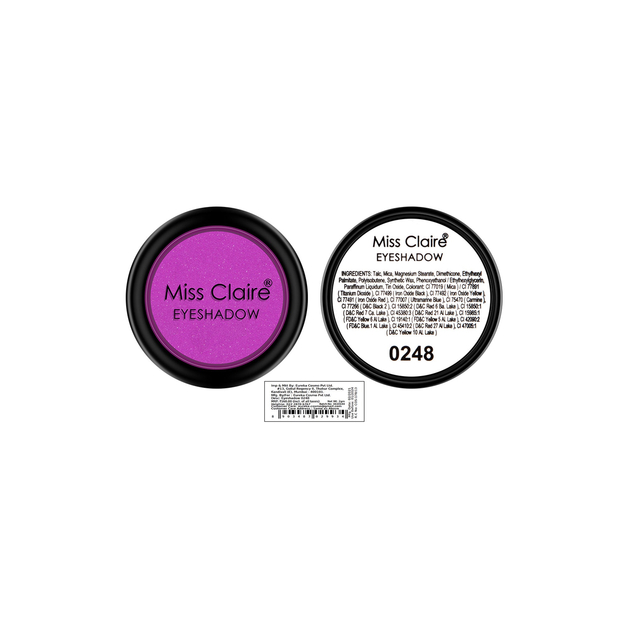 Miss Claire Single Eyeshadow - 248 - Distacart