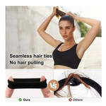 Thumbnail for Bronson Professional Hair Rubber Bands Ponytail Holder with Storage Box - Black - Dista
