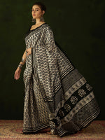 Thumbnail for NOZ2TOZ Women's Bhagalpuri Silk Beige Printed Designer Saree With Blouse Piece - Distacart