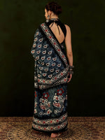 Thumbnail for NOZ2TOZ Women's Bhagalpuri Silk Grey Printed Designer Saree With Blouse Piece - Distacart