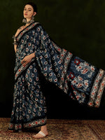 Thumbnail for NOZ2TOZ Women's Bhagalpuri Silk Grey Printed Designer Saree With Blouse Piece - Distacart
