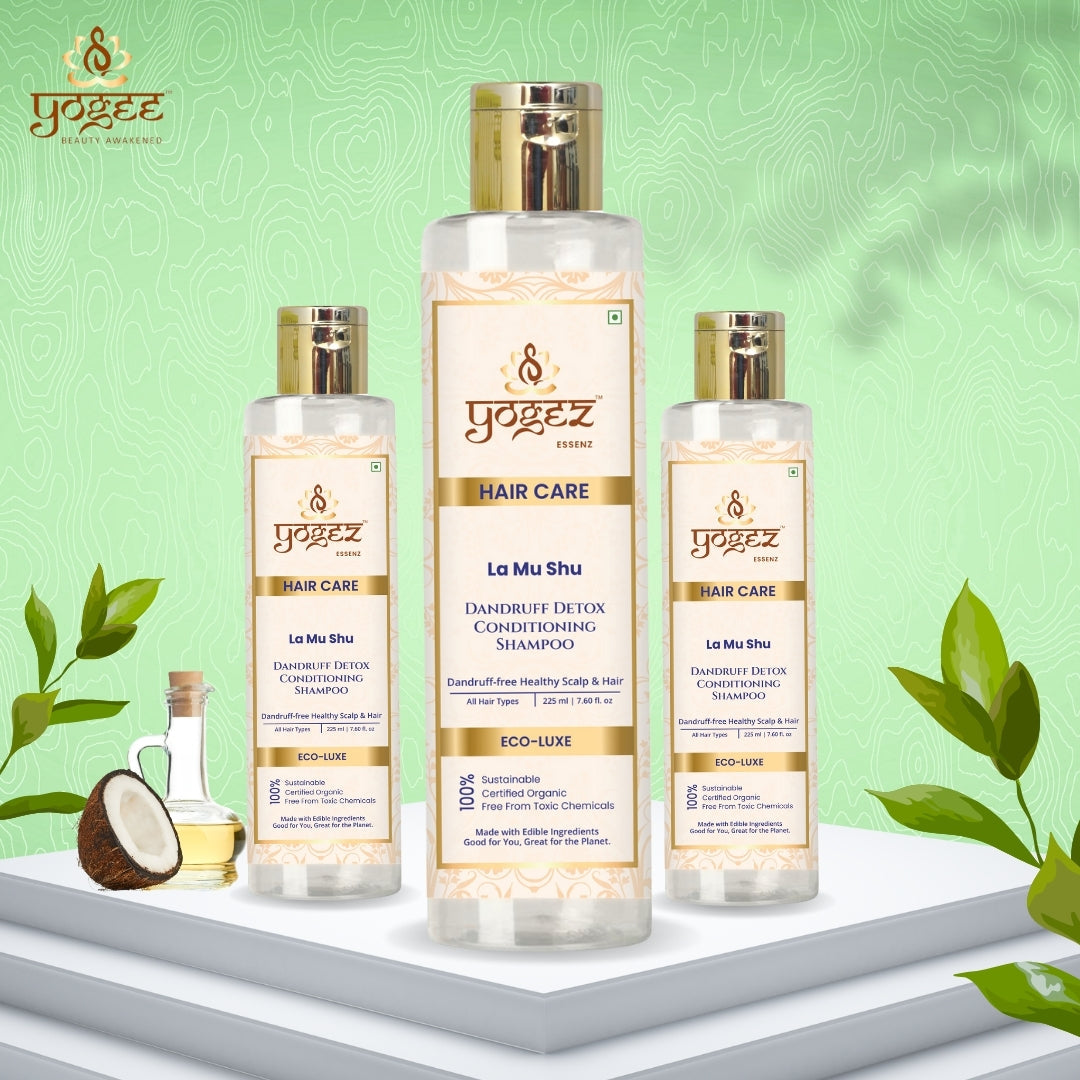 Yogez La Mu Shu Dandruff Detox Conditioning Shampoo - Distacart