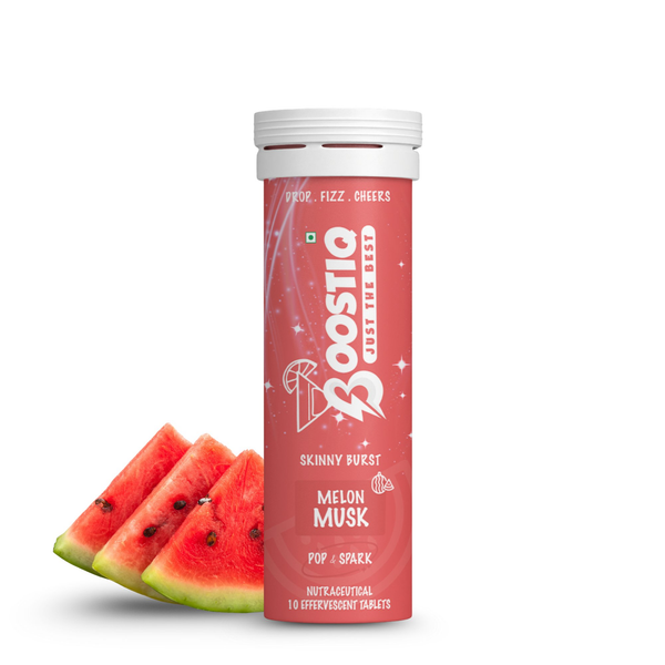 BOOSTIQ Pop & Spark Effervescent Tablets - Melon Musk - Distacart
