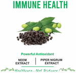 Thumbnail for bliss welness immune health neem biopiperine veg tablet