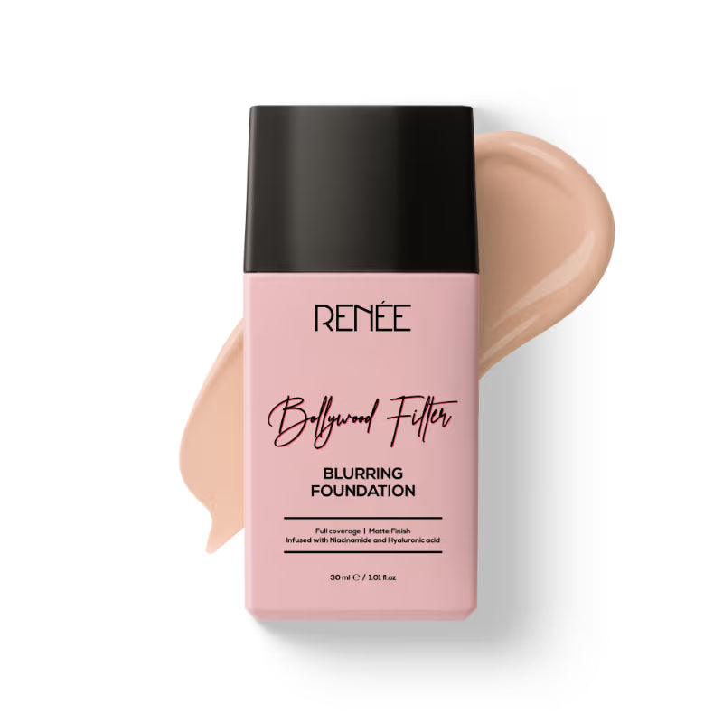 RENEE Bollywood Filter Blurring Matte Finish Liquid Foundation - Hazel Hush - Distacart