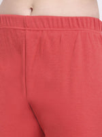 Thumbnail for TAG 7 Women Pink Solid Woolen Leggings - Distacart