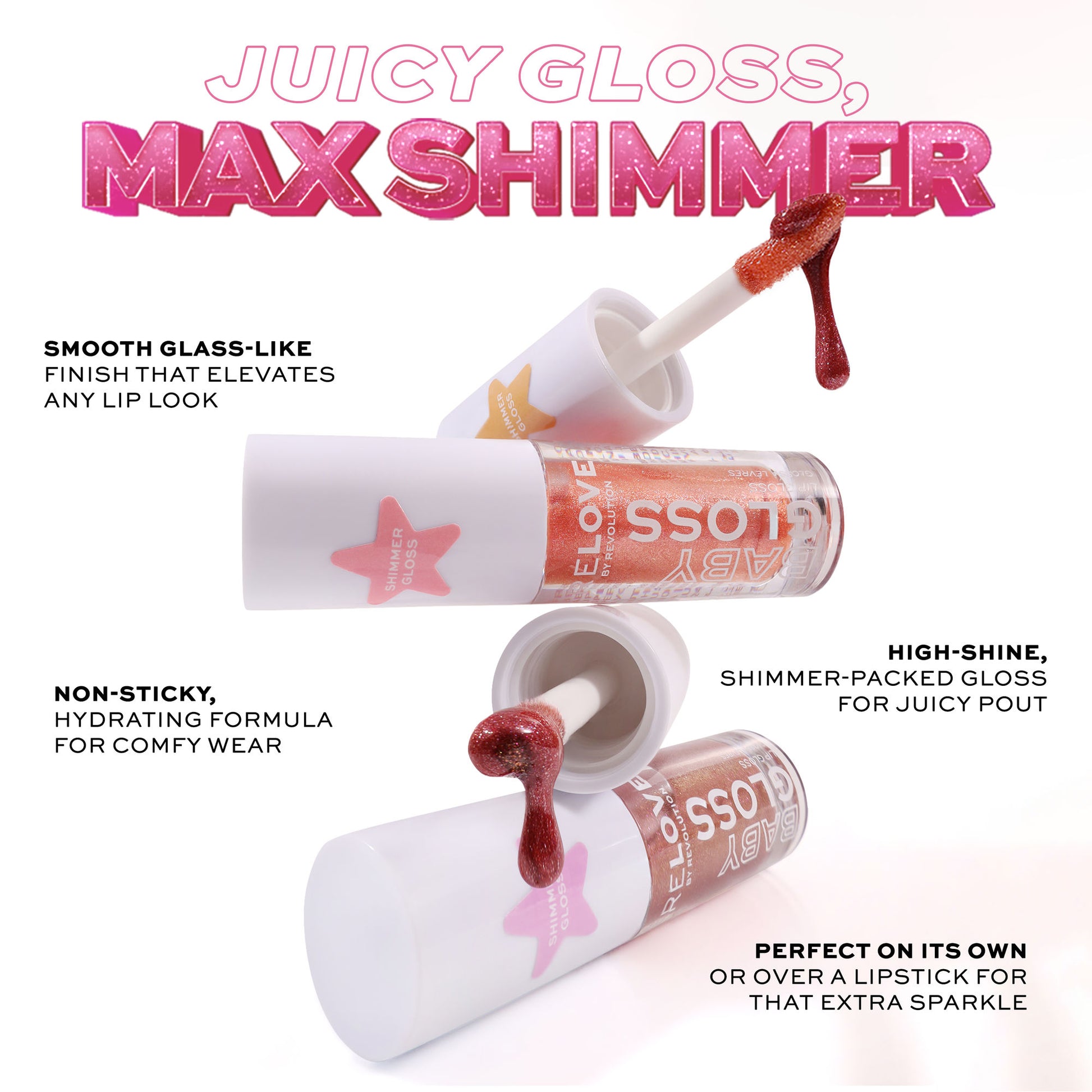 Revolution Relove Baby Gloss Shimmer - Autumn - Distacart
