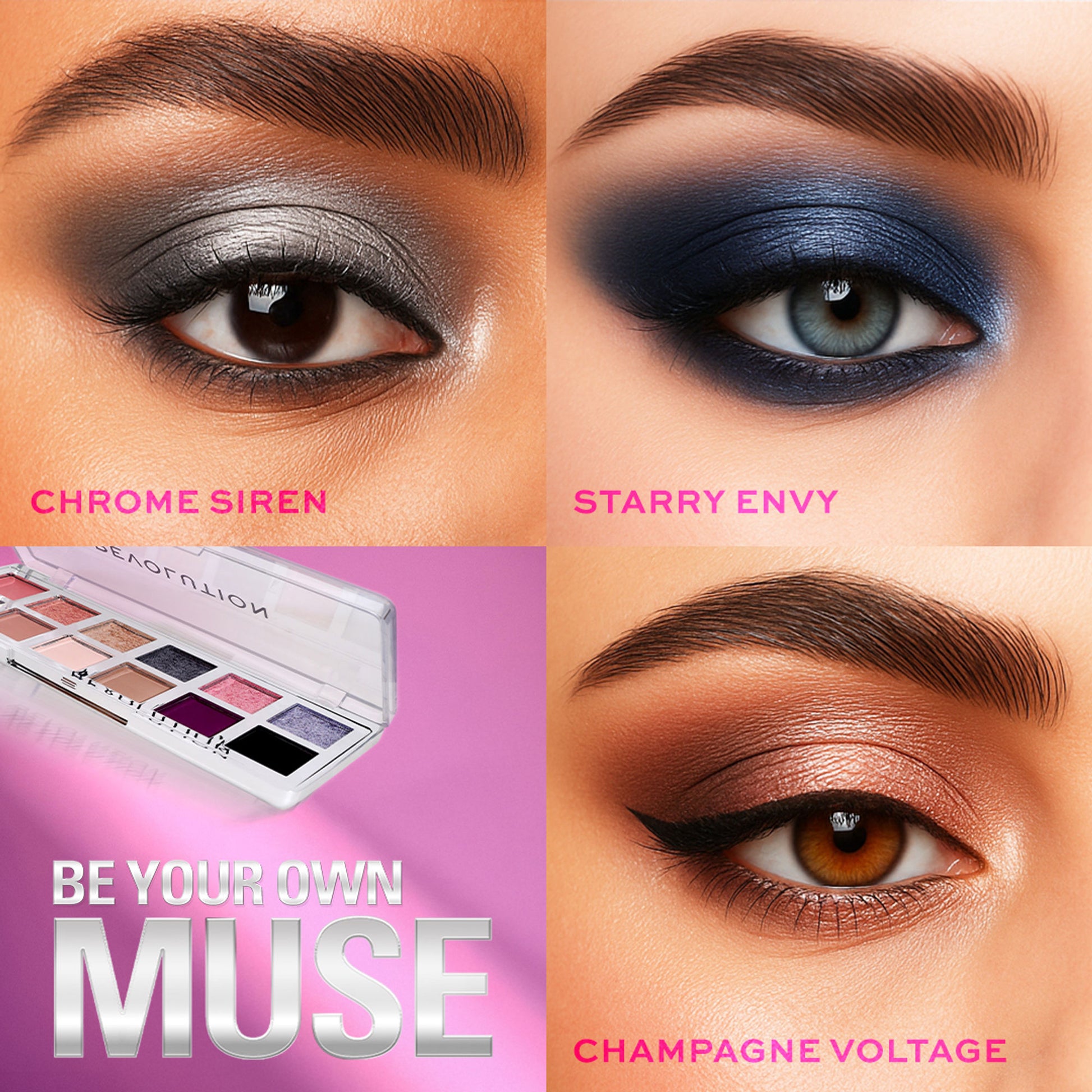 Makeup Revolution Metallic Muse The Muse Icon Eyeshadow Palette - Distacart
