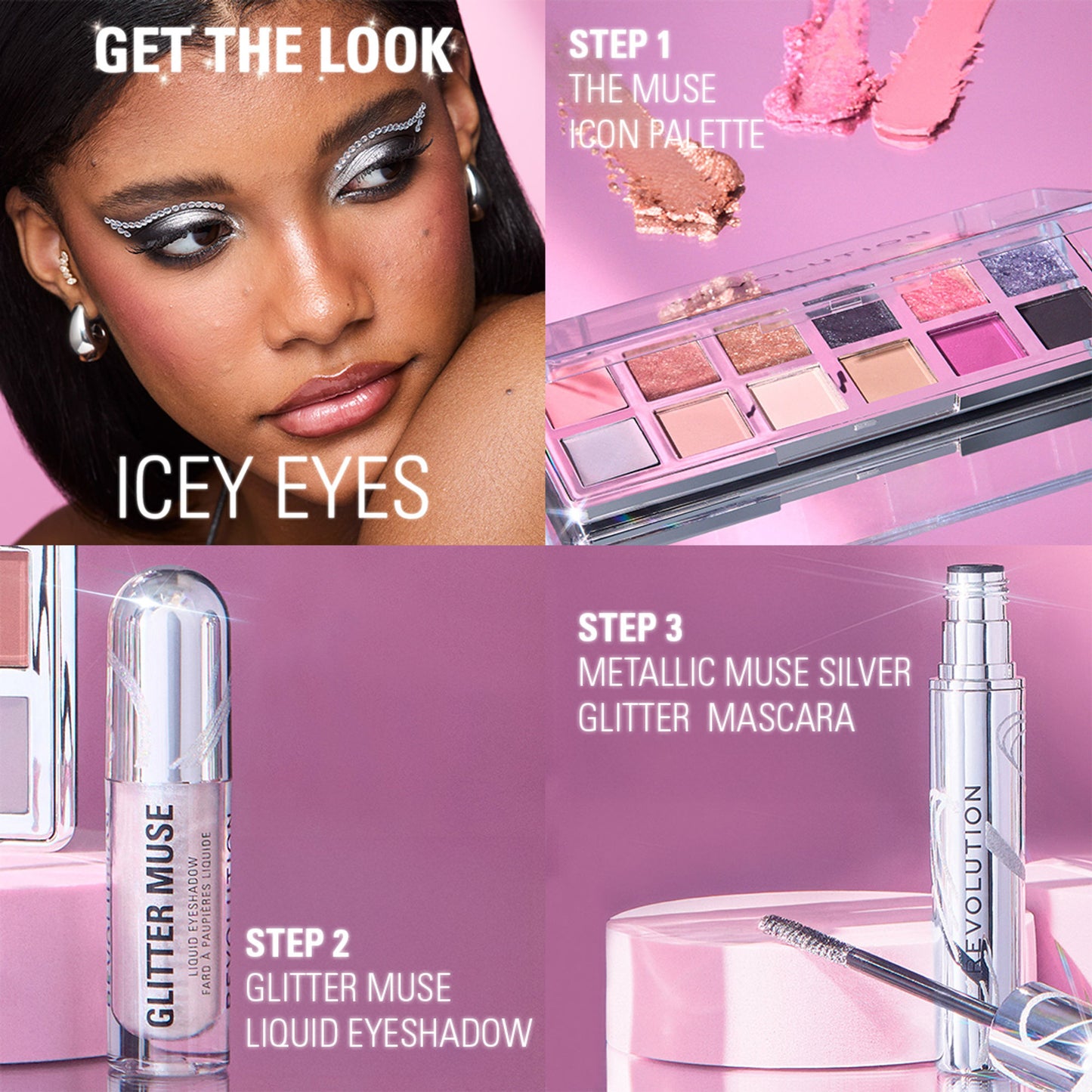 Makeup Revolution Metallic Muse The Muse Icon Eyeshadow Palette - Distacart
