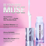Thumbnail for Makeup Revolution Metallic Muse Shimmer Bomb Lip Gloss - Distacart