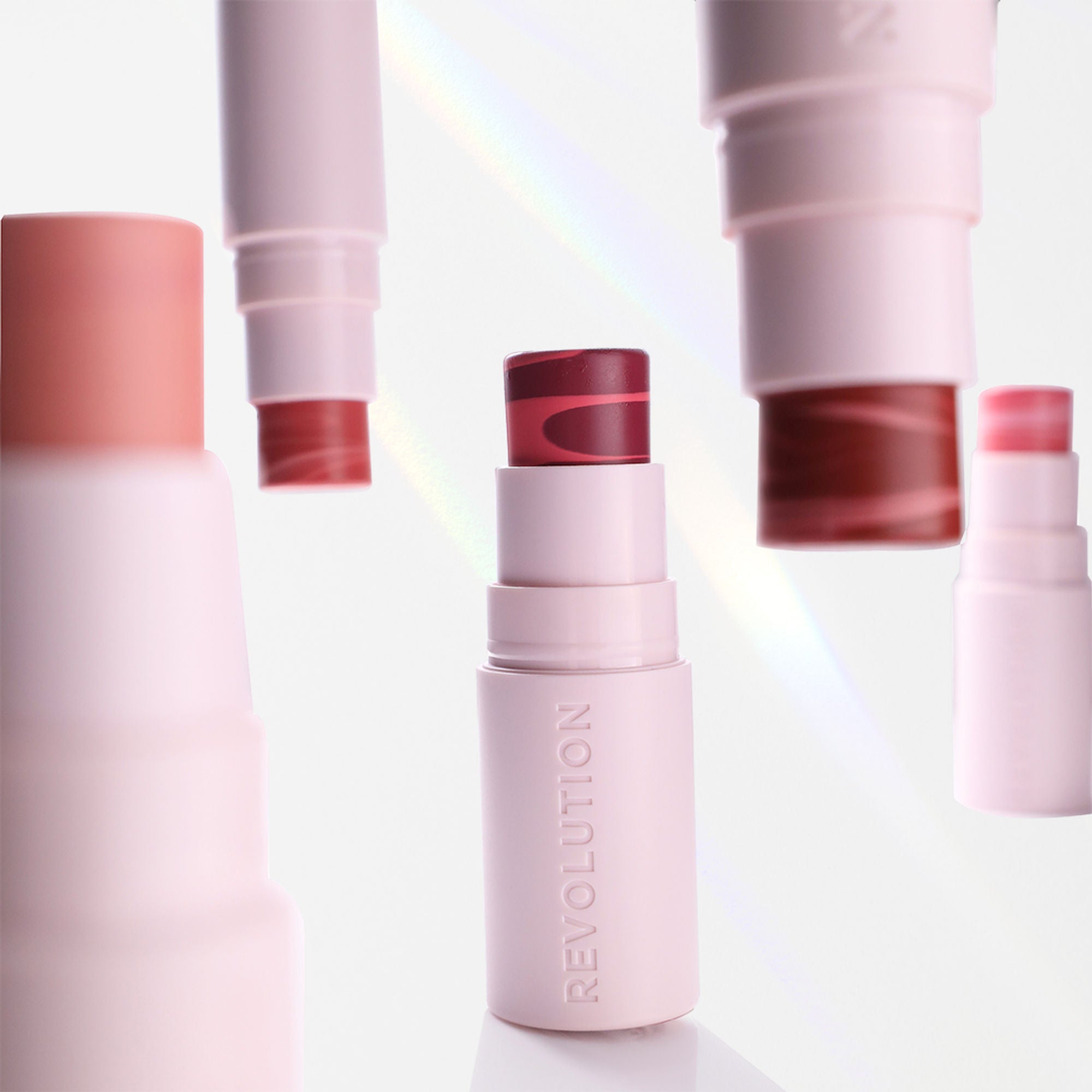 Makeup Revolution Skin Silk Marble Blush Stick - Berry Flush - Distacart