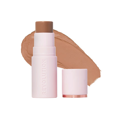 Makeup Revolution Skin Silk Bronzer Stick - Medium Sunset - Distacart