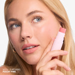 Thumbnail for Makeup Revolution Skin Silk Marble Blush Stick - Peachy Pink - Distacart