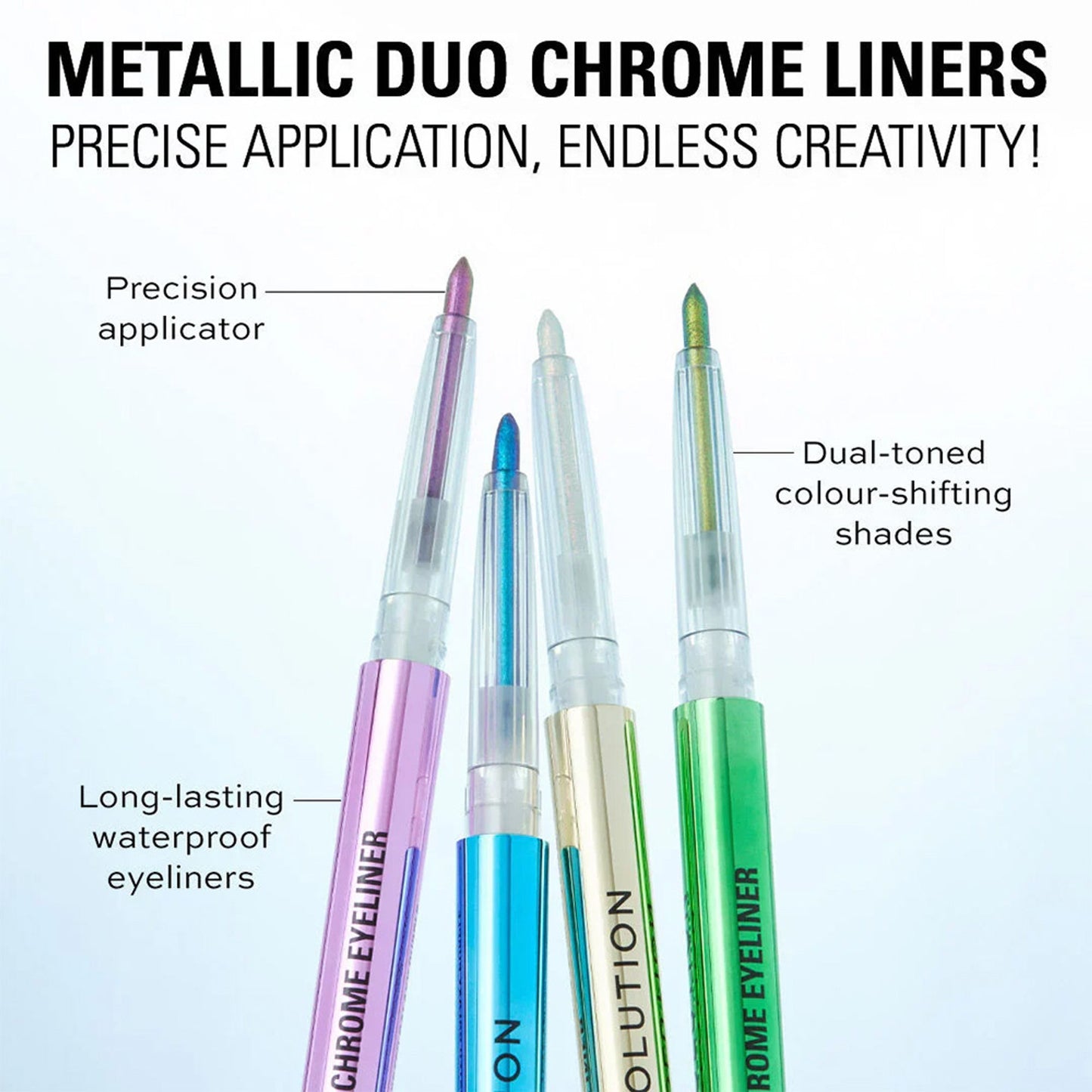 Makeup Revolution Metallic Duochrome Eyeliner - Stardust - Distacart
