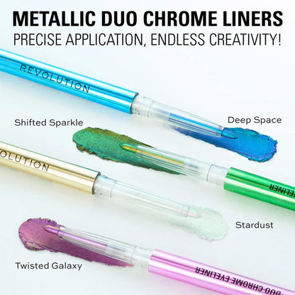 Makeup Revolution Metallic Duochrome Eyeliner - Stardust - Distacart
