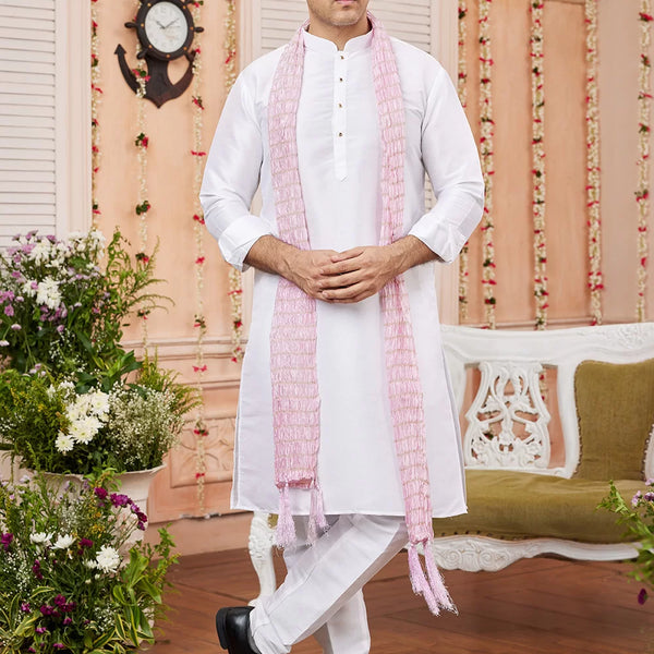Raivat Ethnic Off White Colour Art Silk Kurta Pajama With Matching Dupatta - Distacart