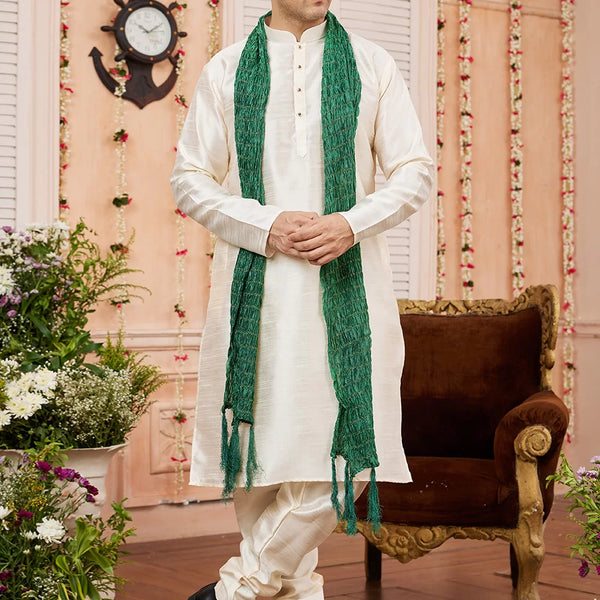 Raivat Ethnic Beige Colour Art Silk Kurta Pajama With Matching Dupatta - Distacart