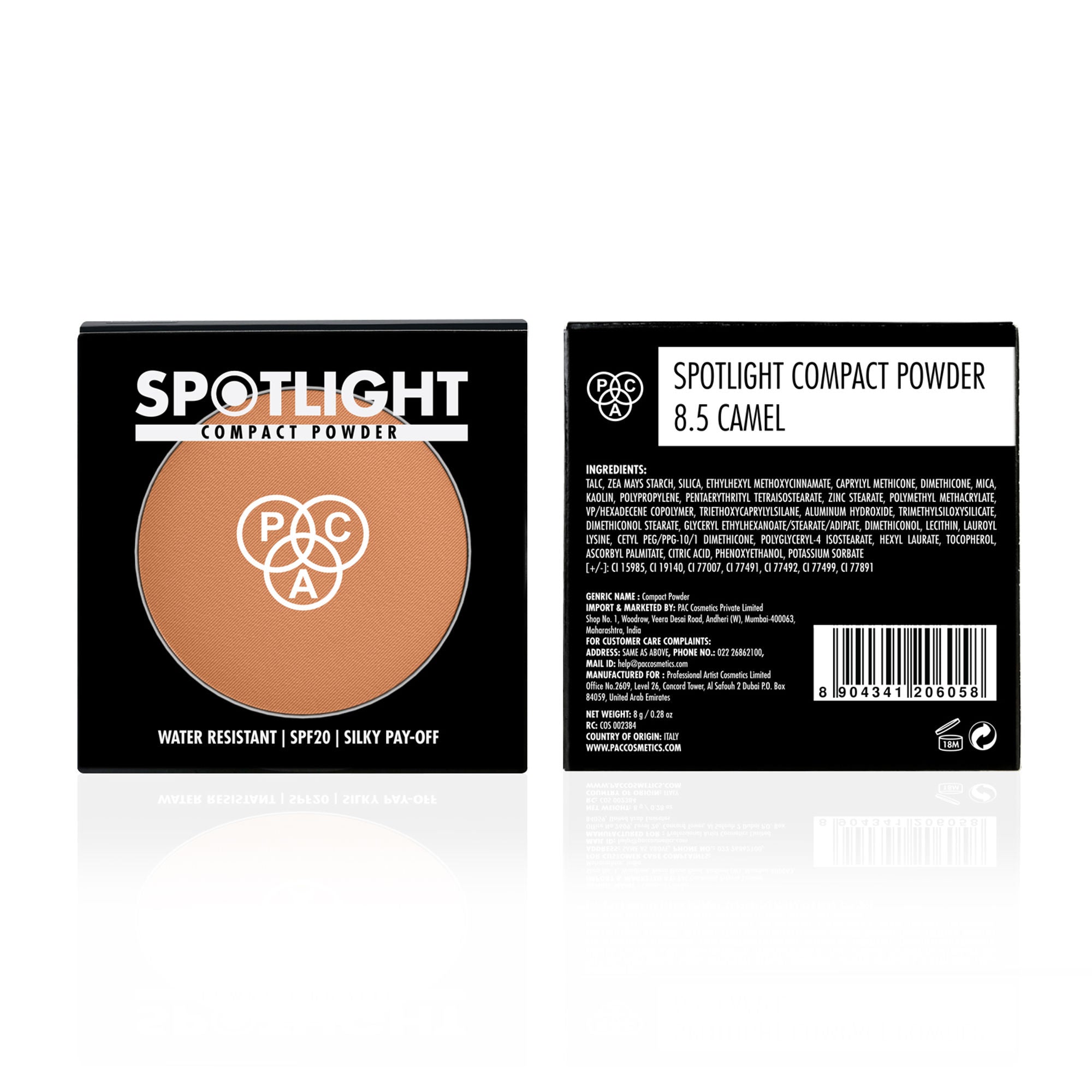 PAC Studio Spotlight Compact Powder - 8.5 Camel - Distacart