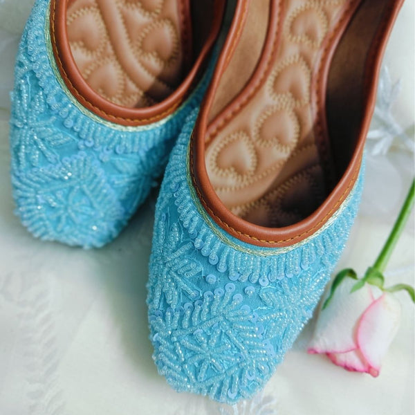 Desi Colour Women Indian Ethnic Footwear-Party Wear Firoji Pearl Work - Distacart