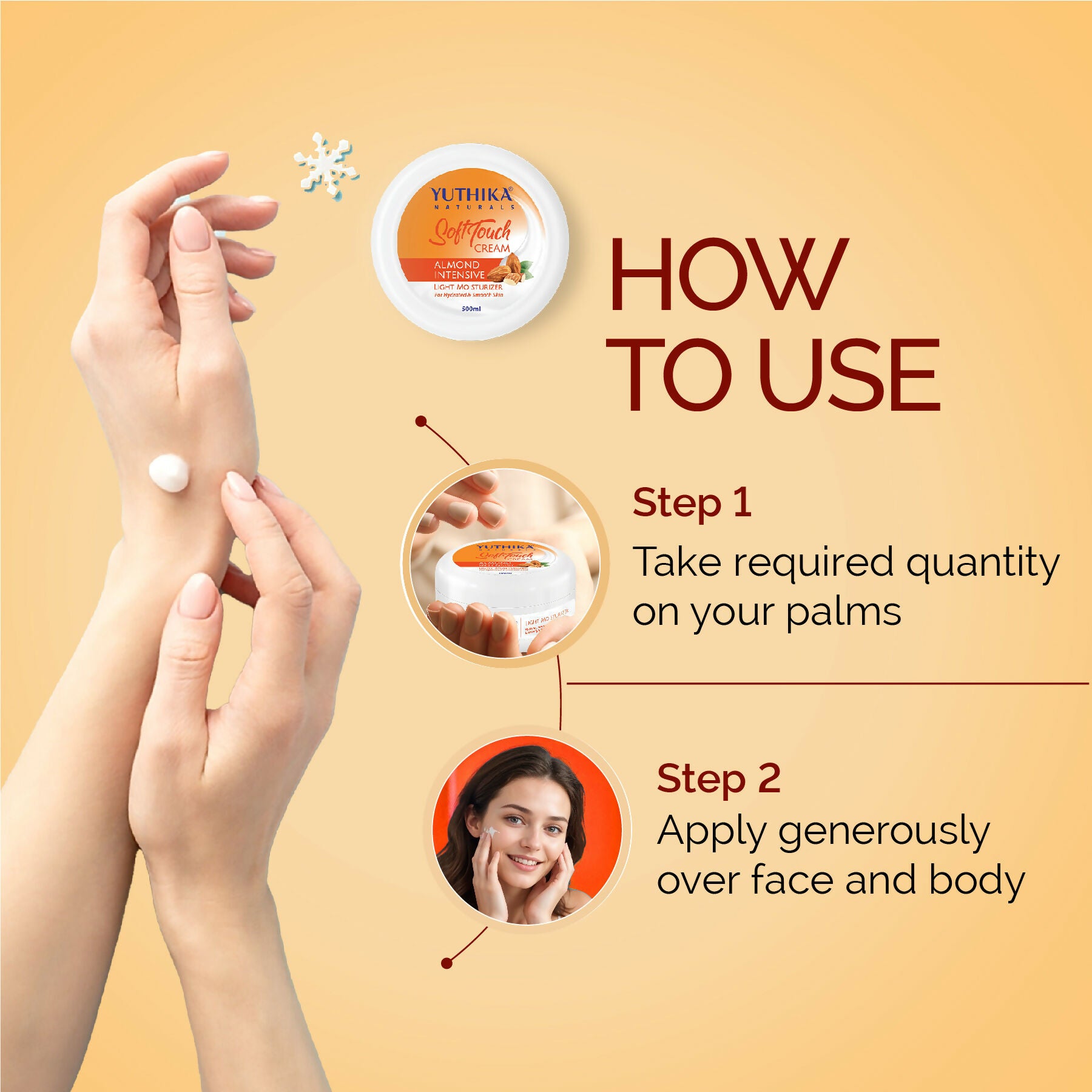 Yuthika Almond Intensive Light Moisturizer Cream - Distacart