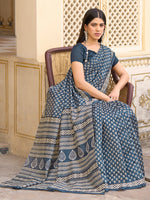 Thumbnail for NOZ2TOZ Women's Bhagalpuri Silk Grey Printed Designer Saree With Blouse Piece - Distacart