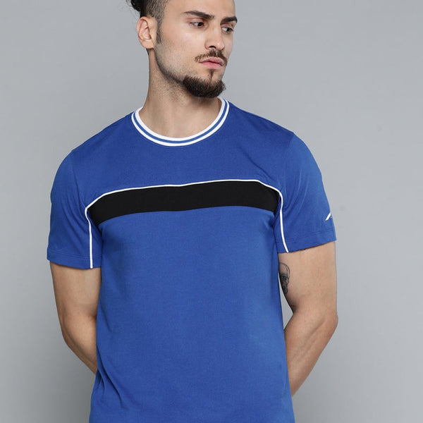 Alcis Men Blue Slim Fit Training or Gym T-shirt - Distacart