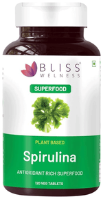 Thumbnail for bliss welness immunity wellness spirulina veg tablet
