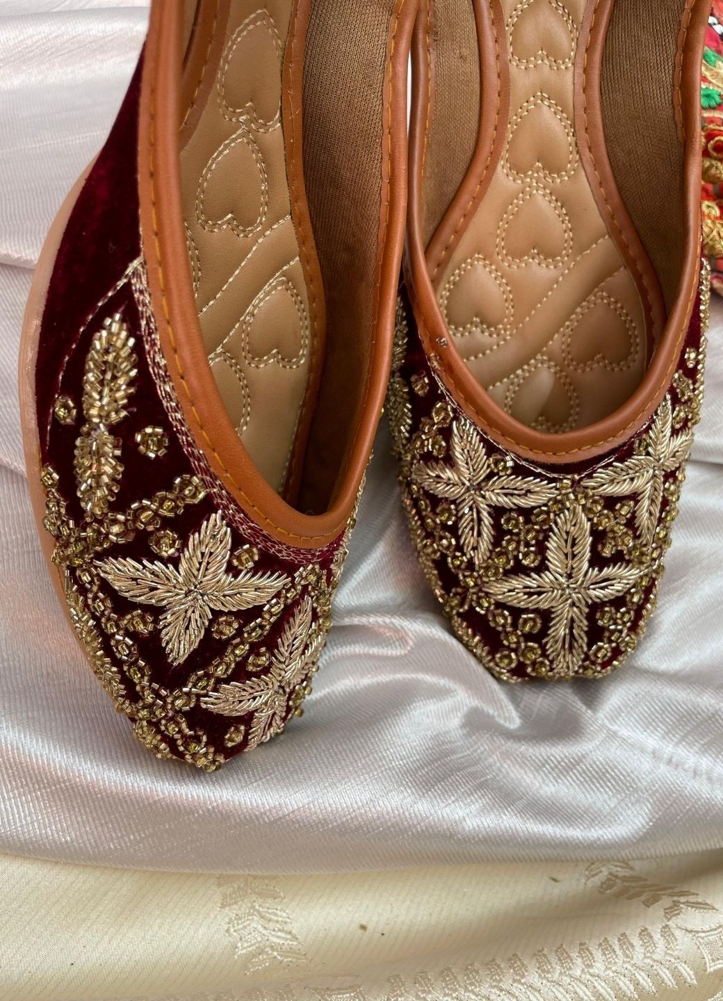 Desi Colour Women Indian Ethnic Footwear-Velvet Maroon - Distacart