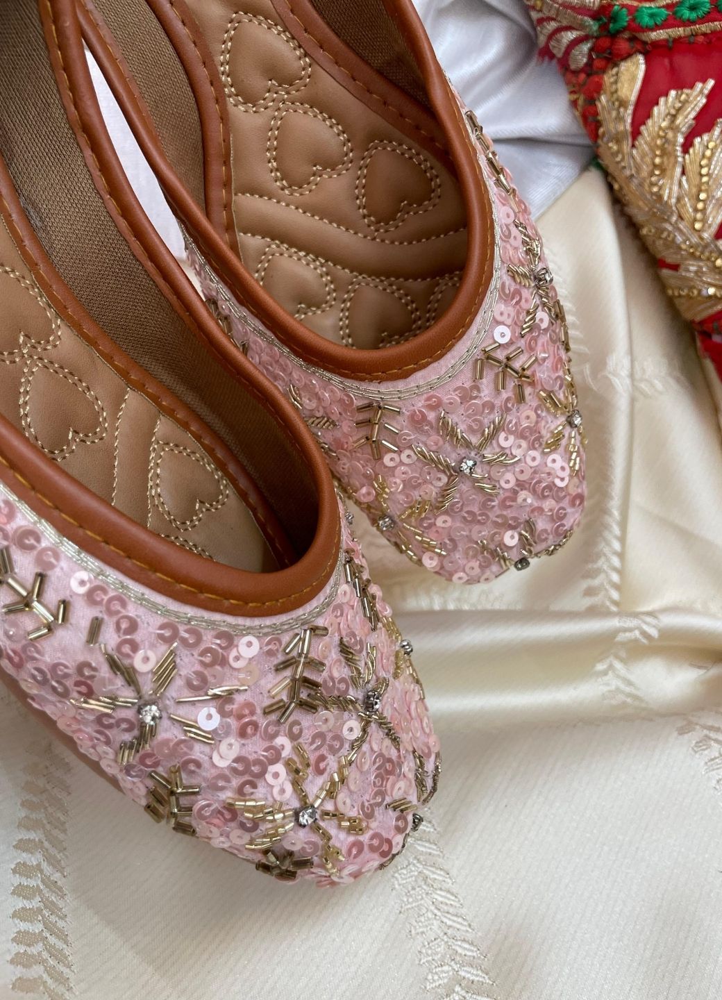 Desi Colour Women Indian Ethnic Footwear-Heavy Emb -3 - Distacart