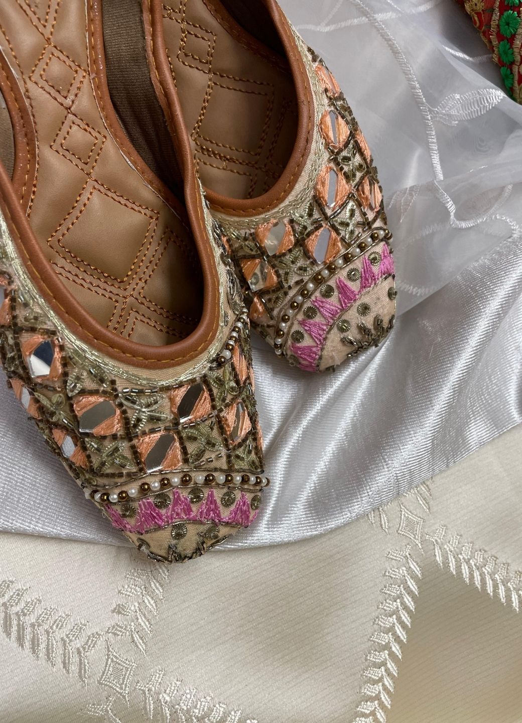 Desi Colour Women Indian Ethnic Footwear-Heavy Emb -4 - Distacart